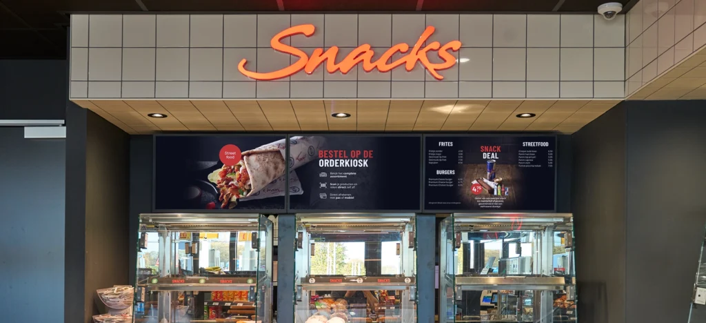 Digital menuboards bij Tony's Street Food