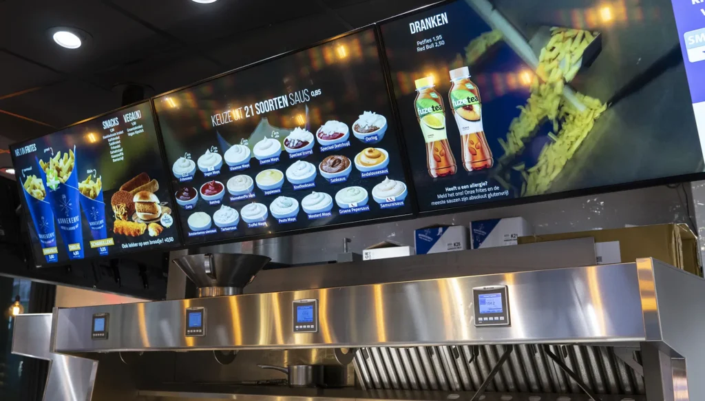 Makkelijk kiezen via de visuele menuboards van Manneken Pis